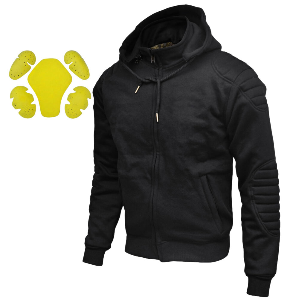 Custom Motorcycle Padded Hoodie for Urban & Street Riders