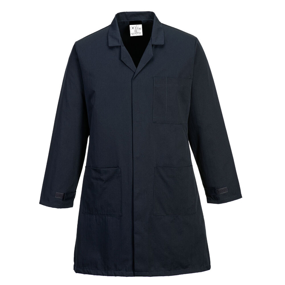 Private Label OEM ODM Anti-Static ESD Coat Navy