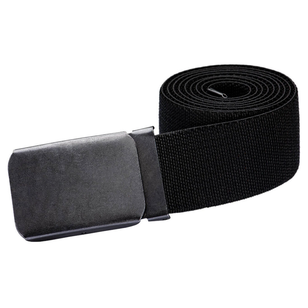 Fully adjustable Elasticated Custom Made Work Belt Black