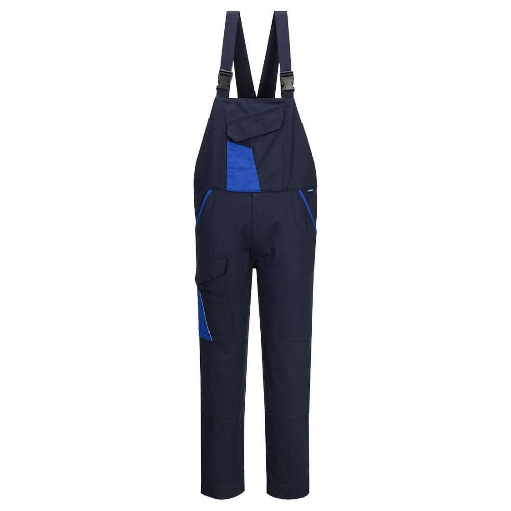 Fully Customize 100% Cotton Two Tone Bib and Brace Navy/Royal