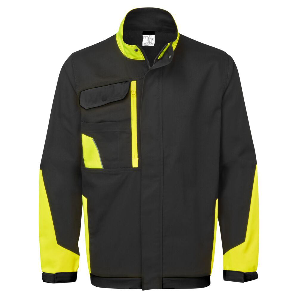 Lightweight Cotton Factory Price Work Jacket Black/Yellow