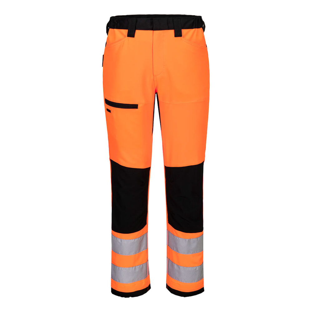 Custom Hi-Vis Class 2 Service Trouser Orange/Black Eco Friendly Breathable