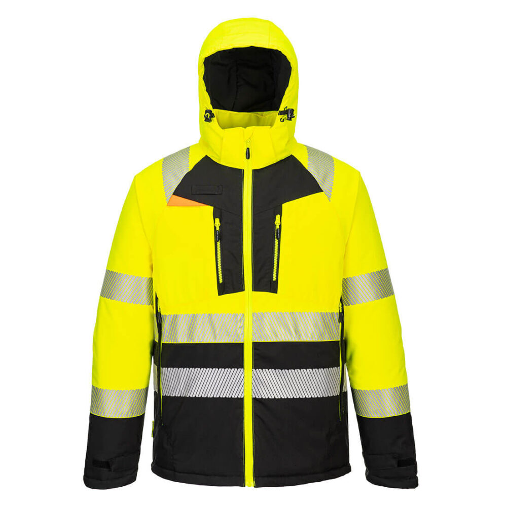 Wholesale Price Premium Quality Hi-Vis Class 2 Winter Jacket Orange/Black