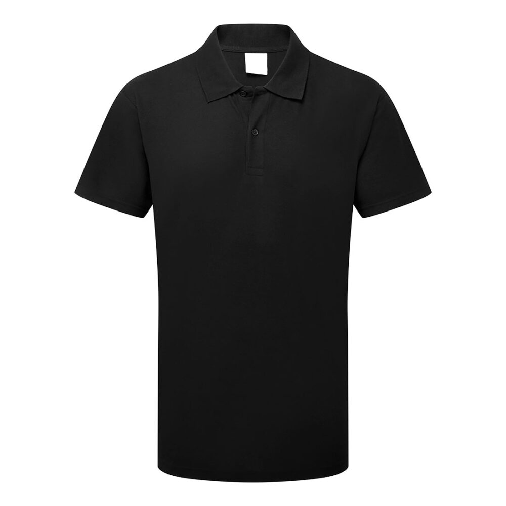 Fully Customized Factory Price Essential Short Sleeve Polo-Shirt Black