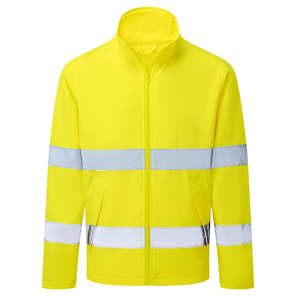 Factory Price Custom Logo Hi-Vis Softshell Jacket (2L) Orange