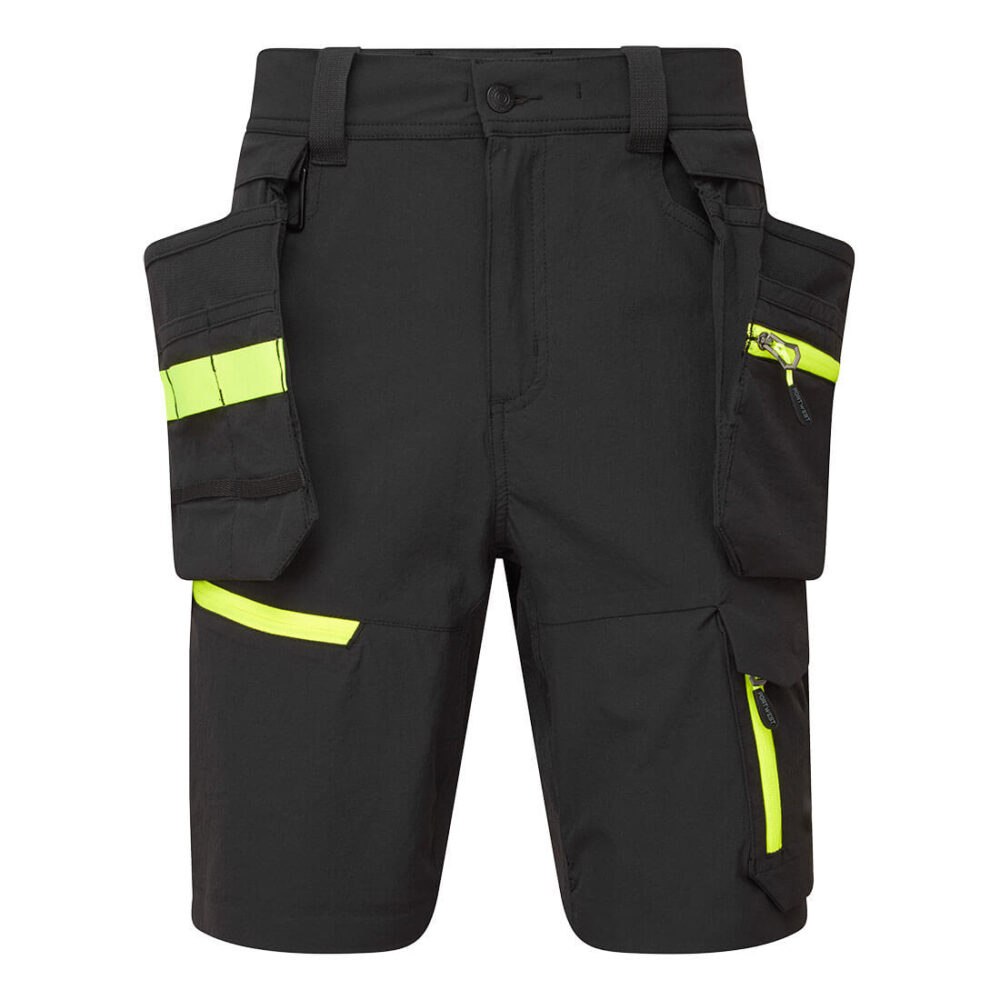 Custom Made Lightweight Detachable Holster Shorts Black