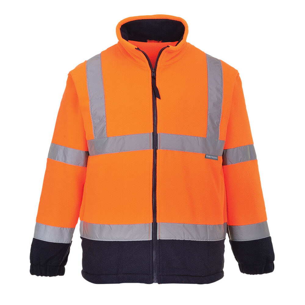 Hi-Vis Contrast Fleece Orange/Navy Wholesale Price OEM ODM Service