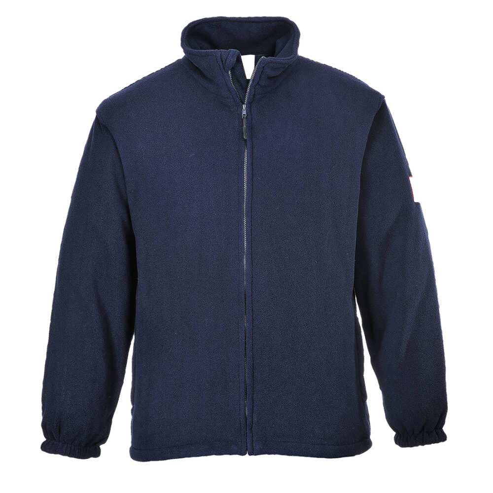Modaflame Custom Logo Radiant Protection Fleece FR Jacket Navy