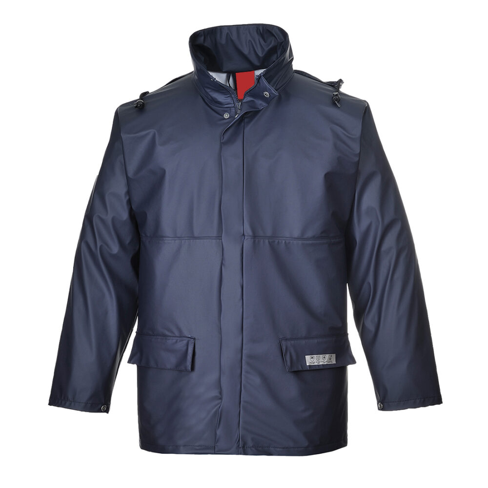 Custom Logo Waterproof with welded seams Sealtex Flame FR Jacket Navy