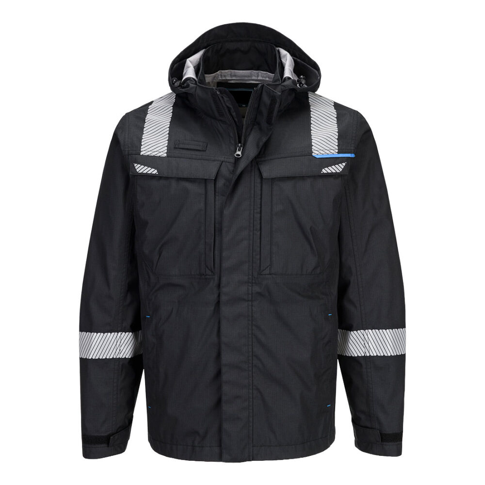 Fully Customized Rain+ Flame Resistant Shell Jacket Black
