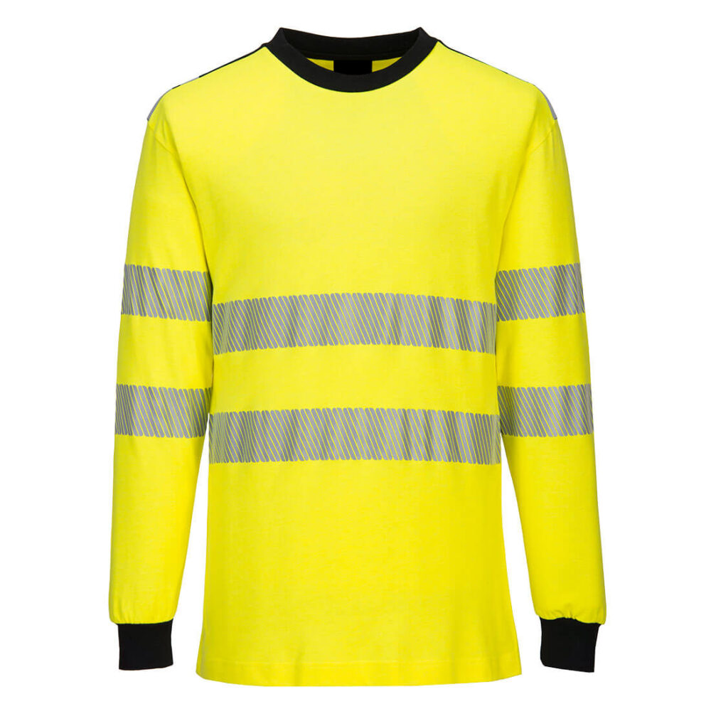 Knit Hi-Vis FR Long Sleeve Fully Customized Crew neck T-Shirt