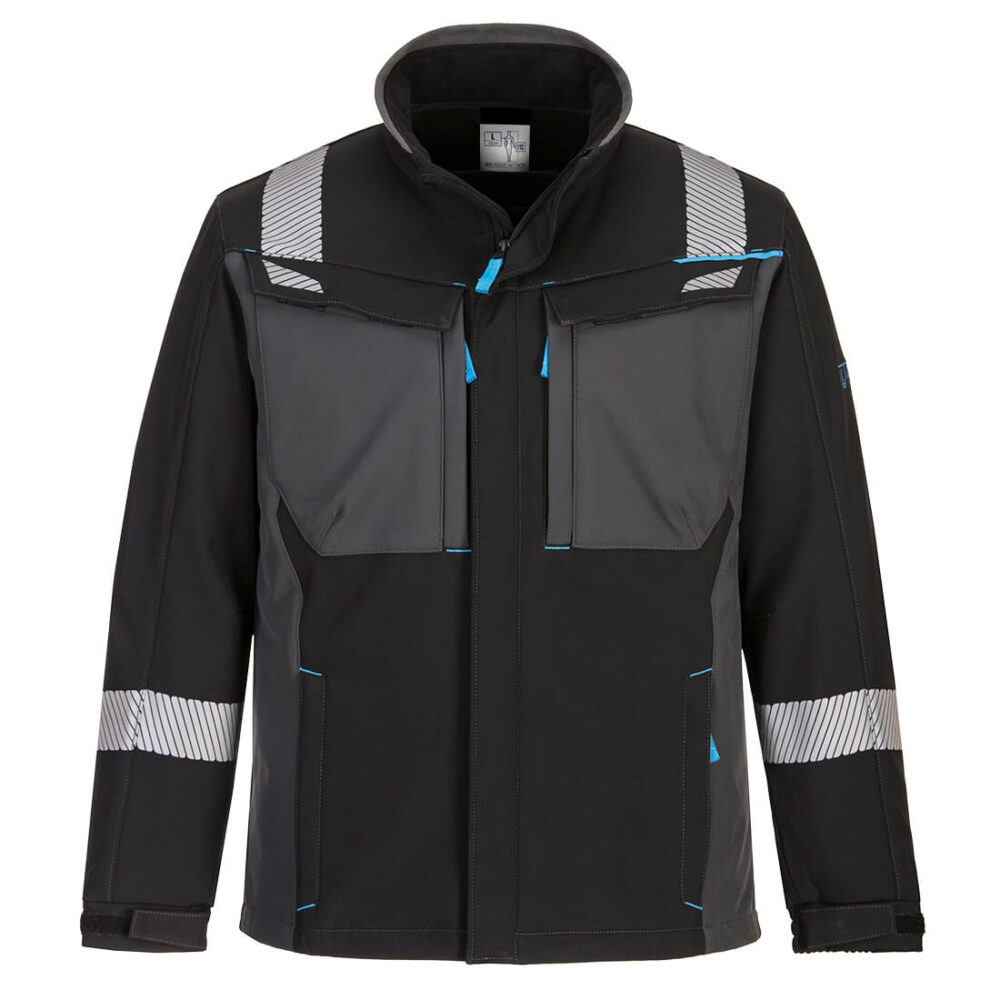 OEM ODM Private Label Softshell Flame Resistant Jacket Black