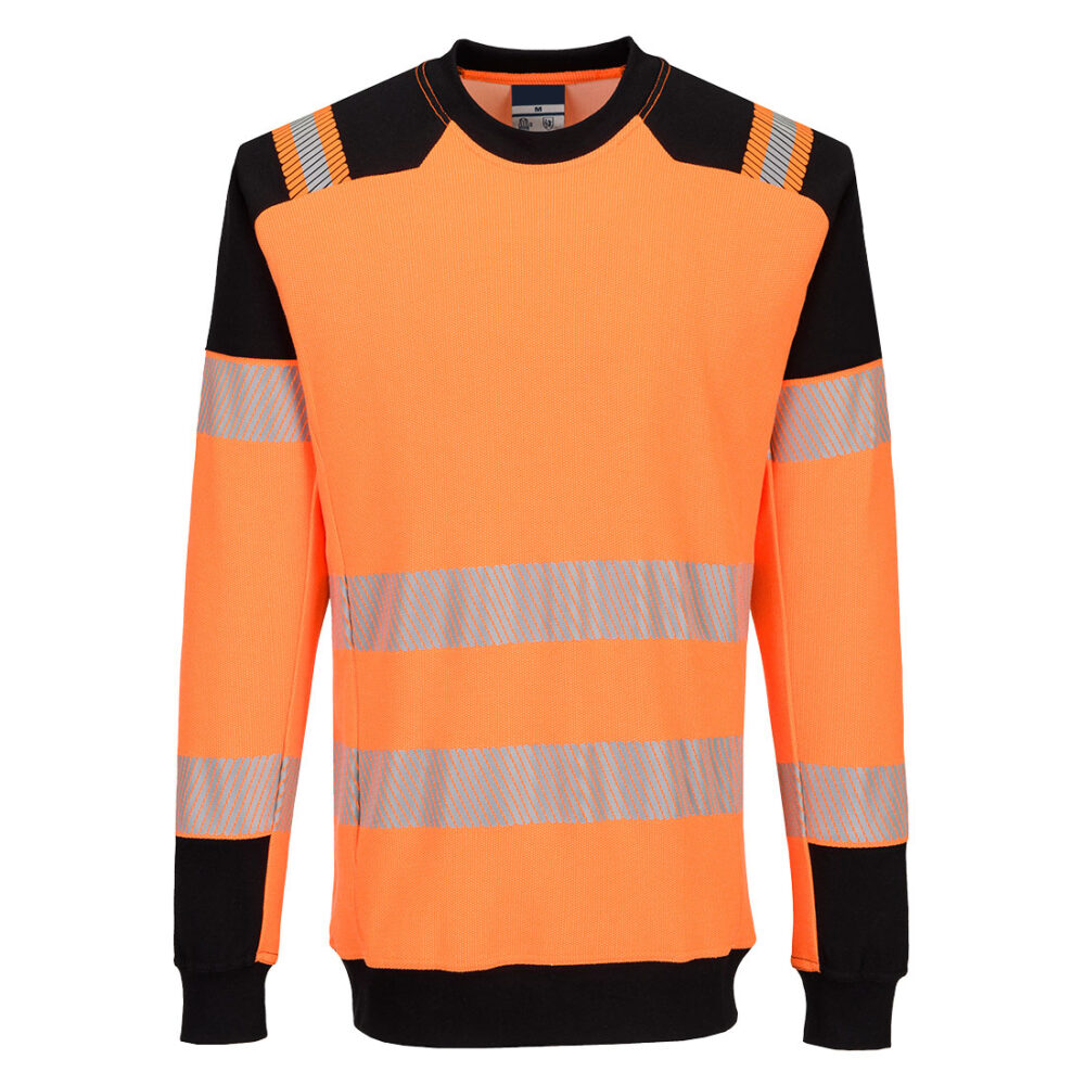 Factory Price Custom Made Modaflame Knit HVO FR Sweatshirt Orange/Black