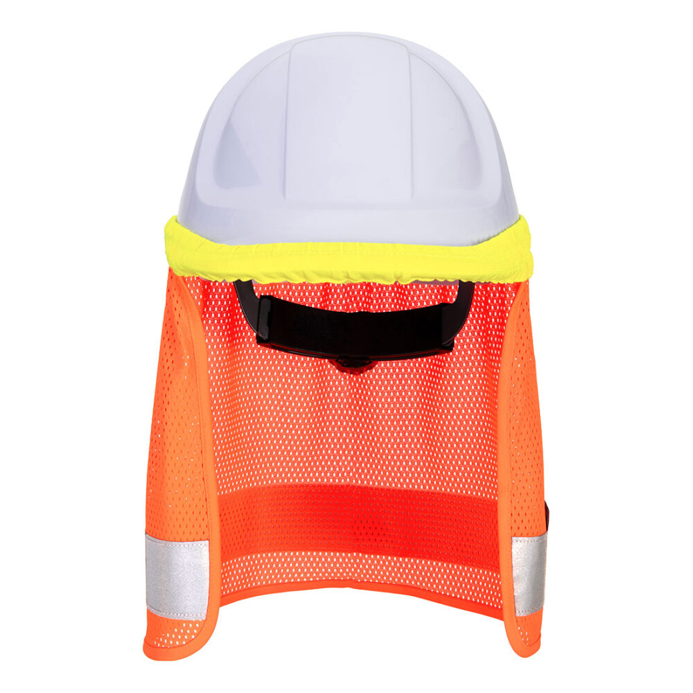 Custom Logo Hi-Vis Neck Shade UPF Protection Mesh Fabric
