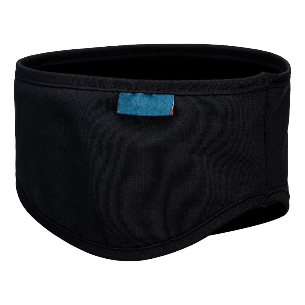 Custom Logo Stretch Head Band Black Naturally moisture wicking