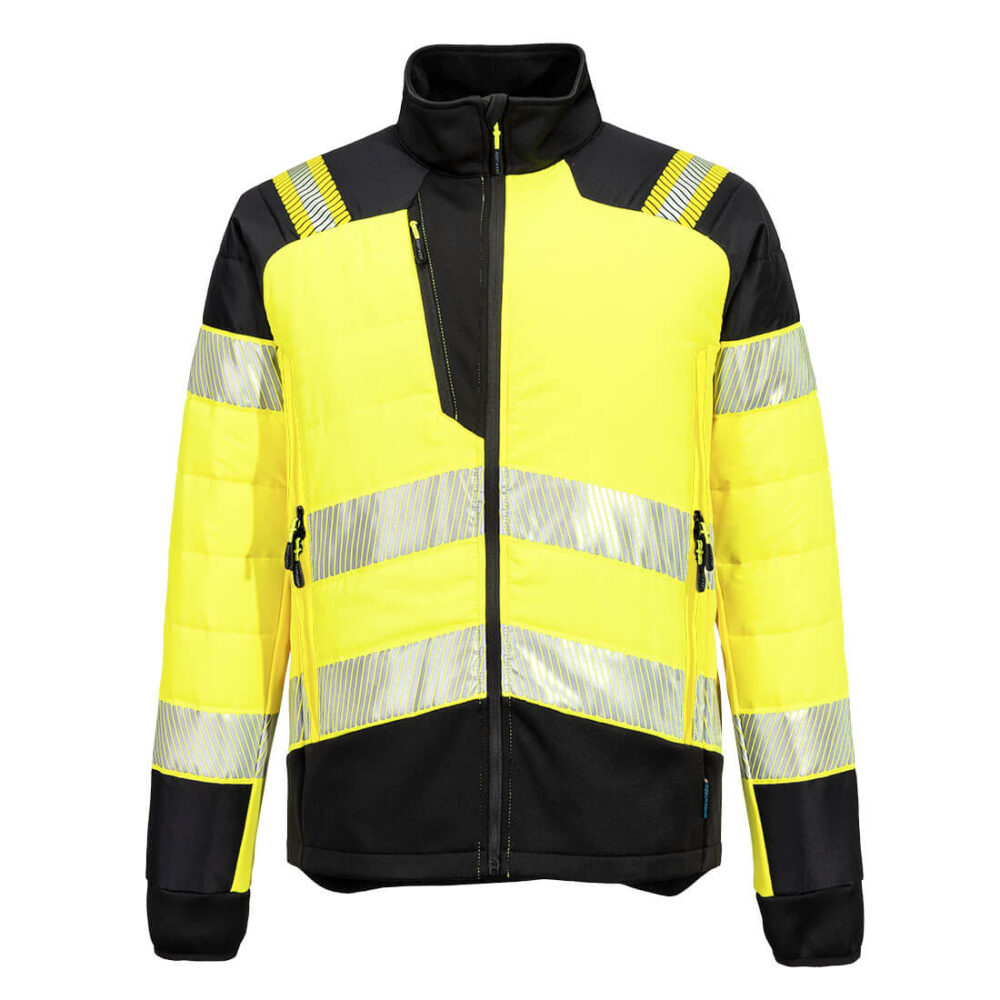 Custom Made Hi-Vis Baffle Jacket Water-Resistant