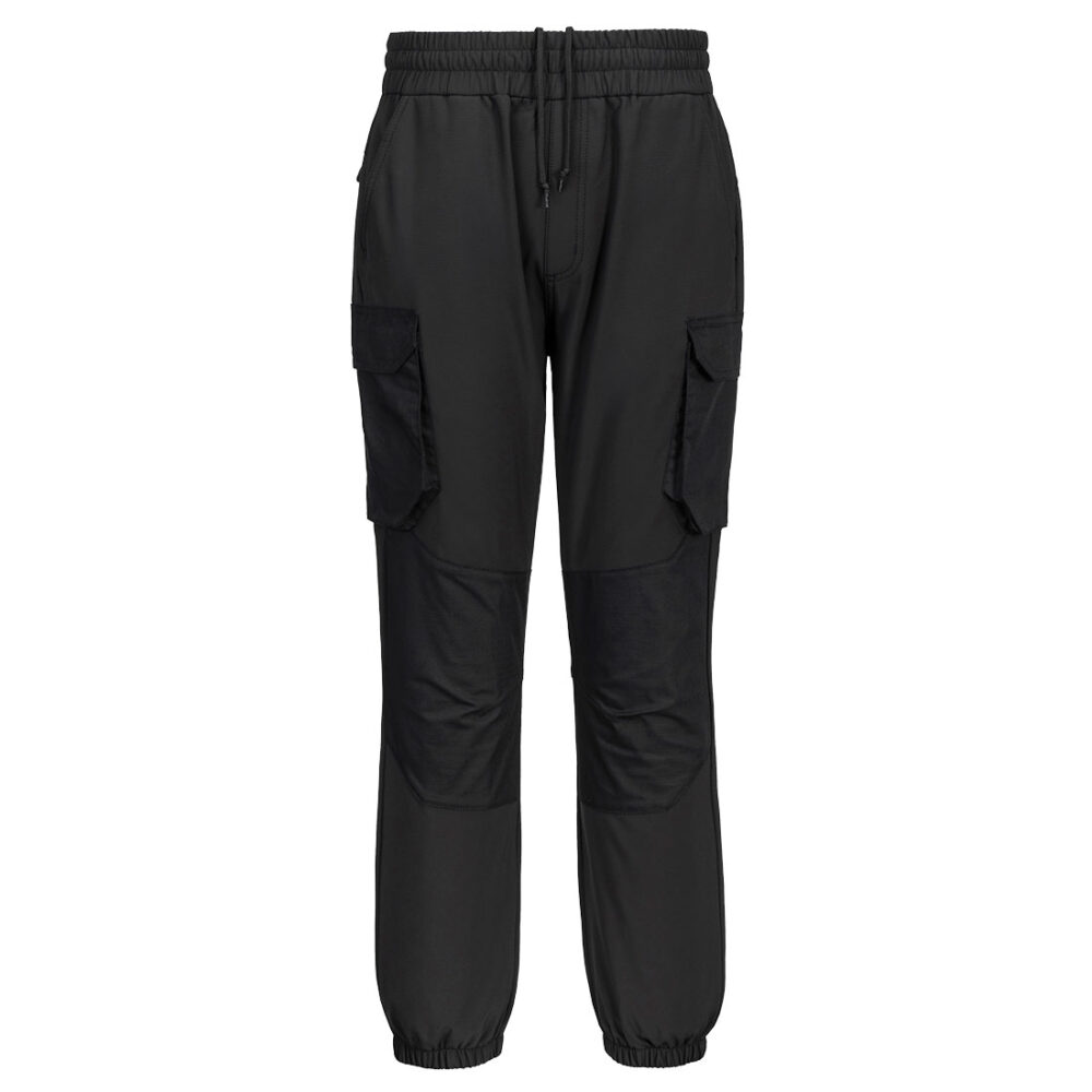 Fully Customize Factory Price 4-way stretch fabric Sport Joggers Black