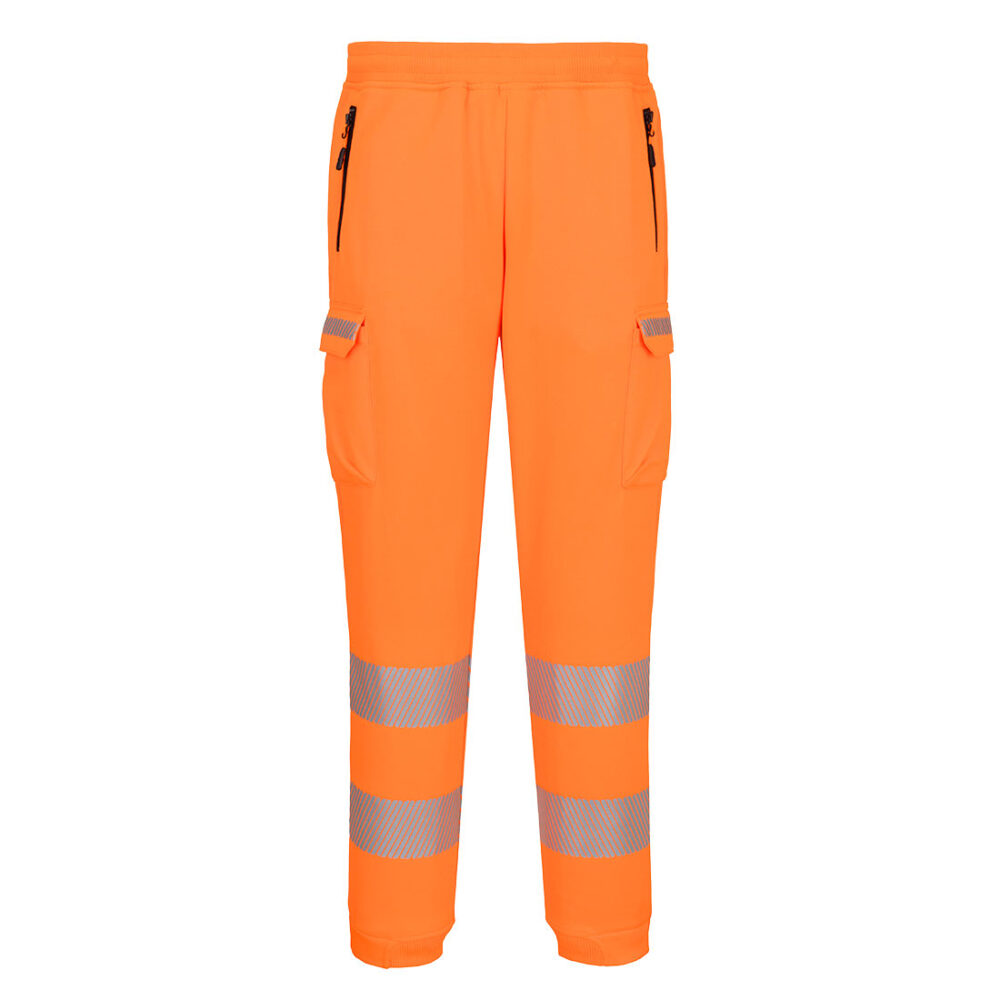 Private Label Hi-Vis Sports Combat Joggers Orange Durable Fabric