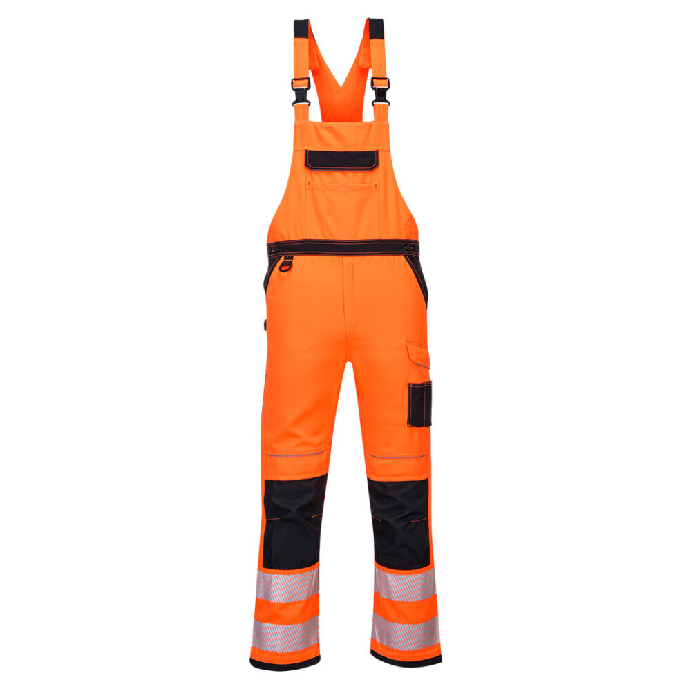 Custom Made OEM Eco Hi-Vis Bib & Brace width Adjustable Leg hem