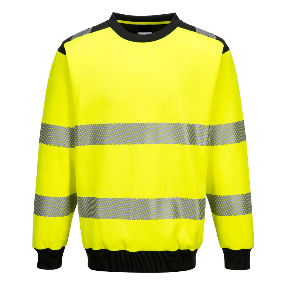 OEM Hi-Vis Sweatshirt Yellow/Black Private Label Customized