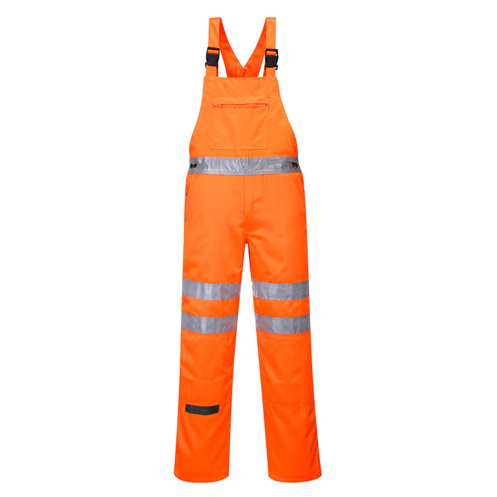 Factory Price OEM Hi-Vis Polycotton Service Bib and Brace Durable polycotton fabric