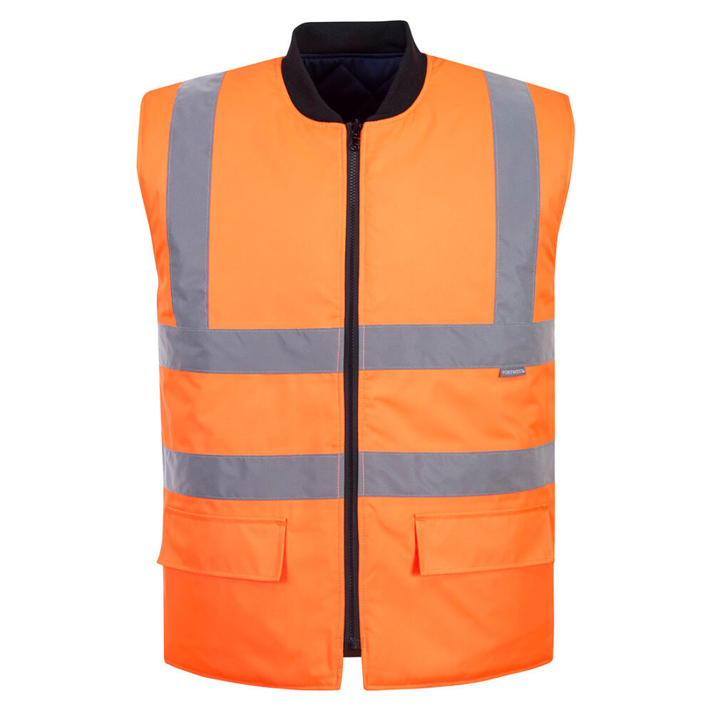 OEM ODM Private Label Hi-Vis Reversible Bodywarmer Extremely water resistant