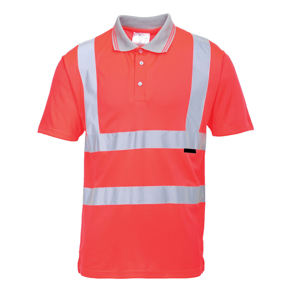 Fully Customized Short Sleeve Hi-Vis Polo Shirt for Men