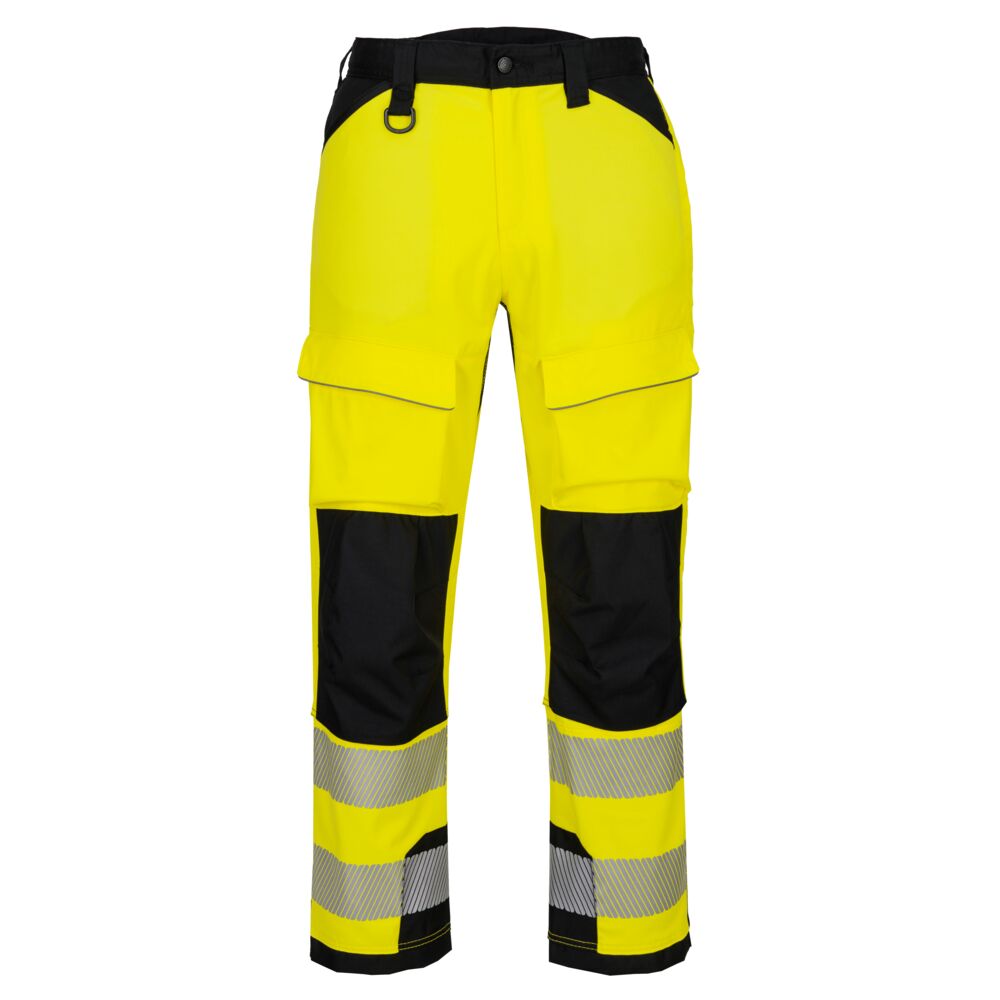 Custom Hi-Vis Harness Trouser Yellow/Black Durable and abrasion resistant